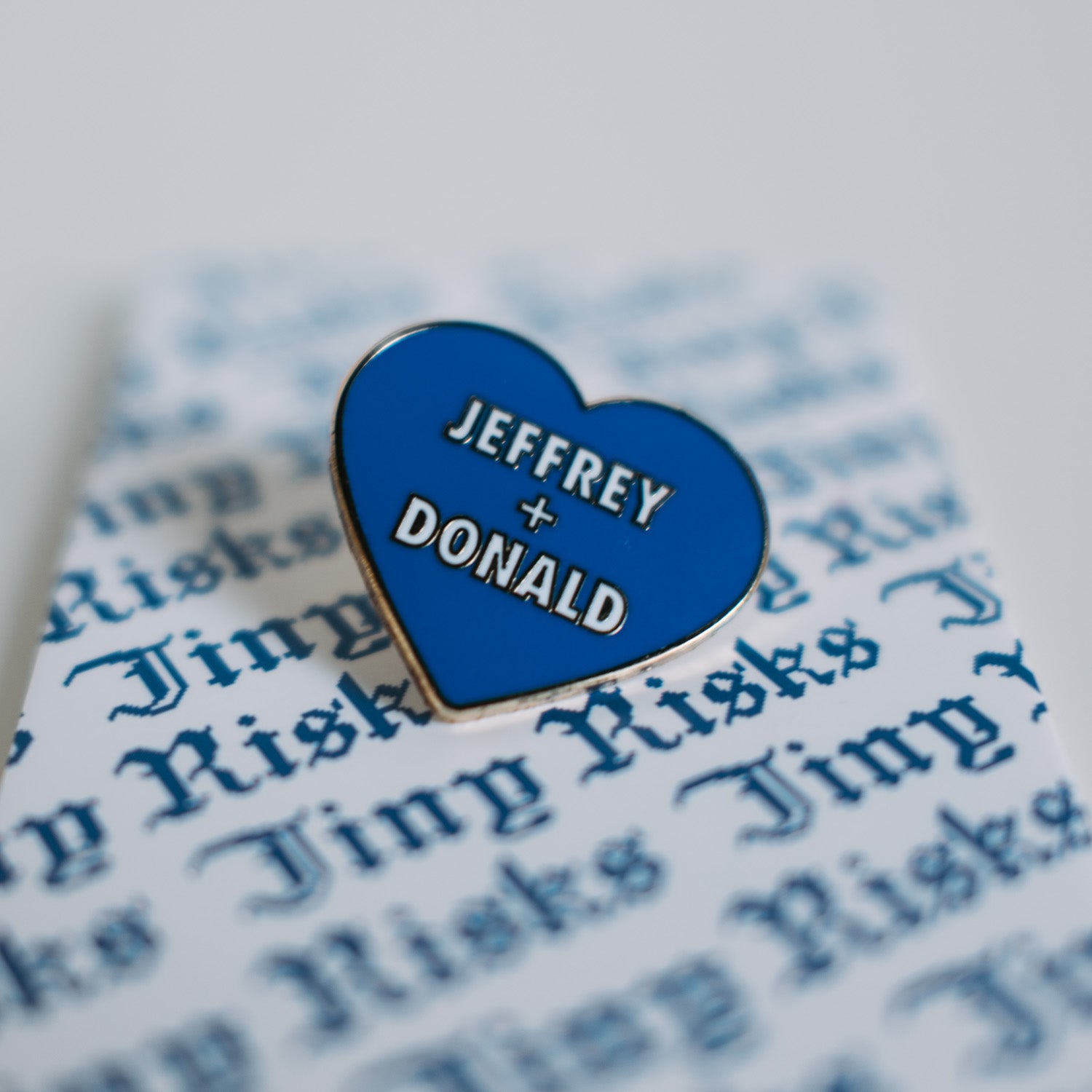 Jeffrey + Donald BFFs Pin